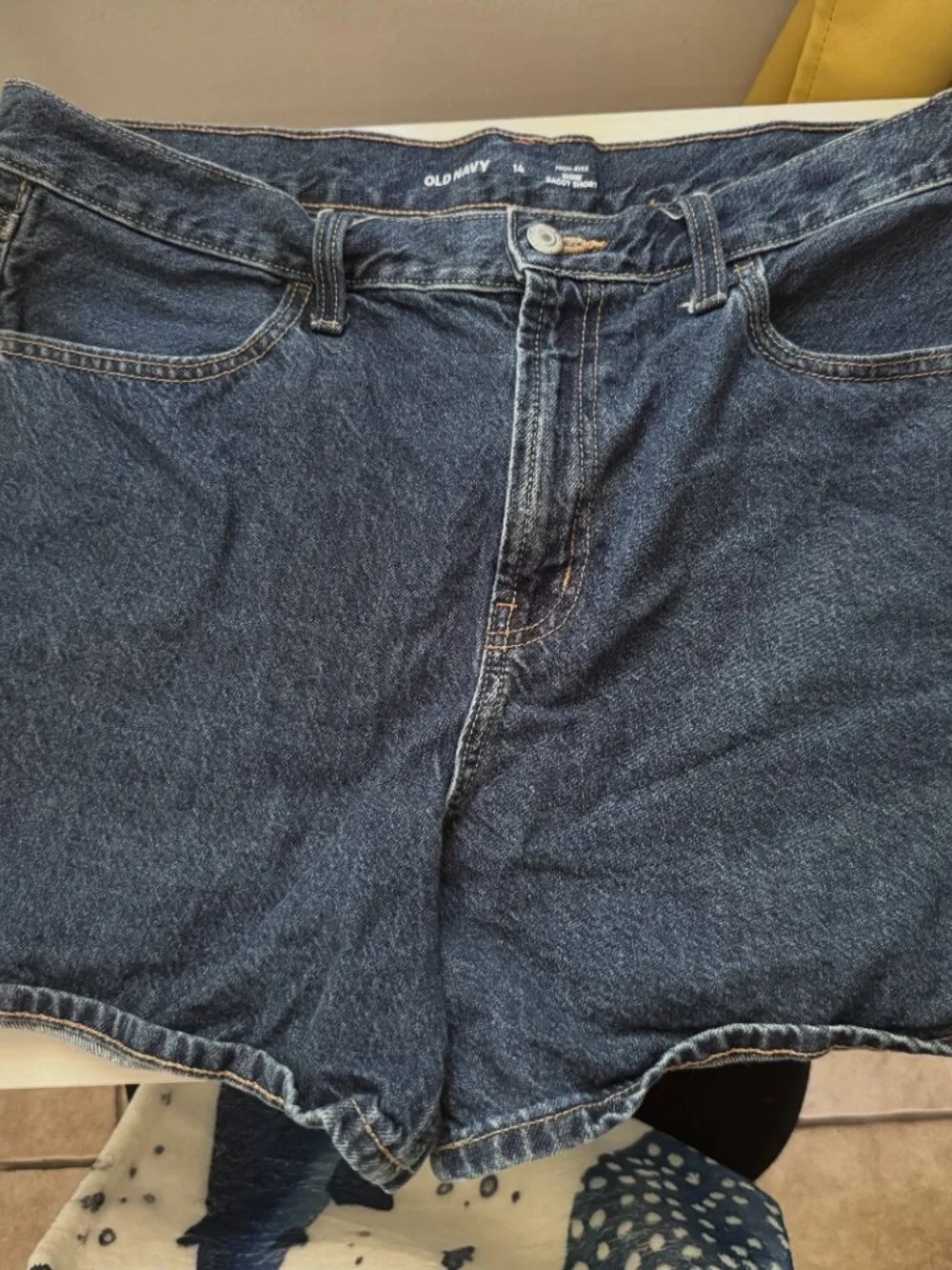 High Waisted Baggy Jean Shorts - Old Navy